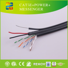 2015 China Heißer Verkauf UTP Kabel Cat5e + Power + Messenger